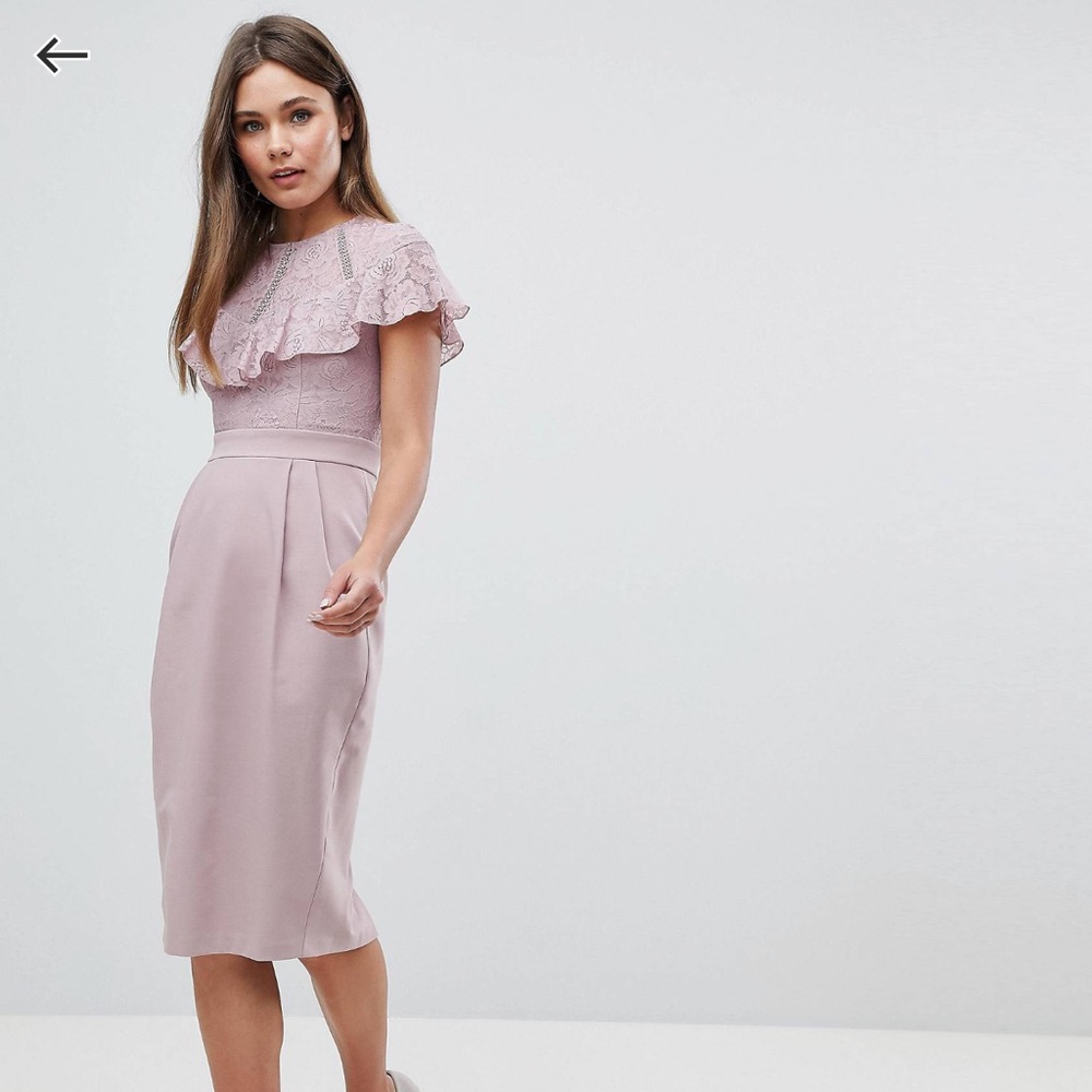 ASOS lace pencil dress size 8 worn once!